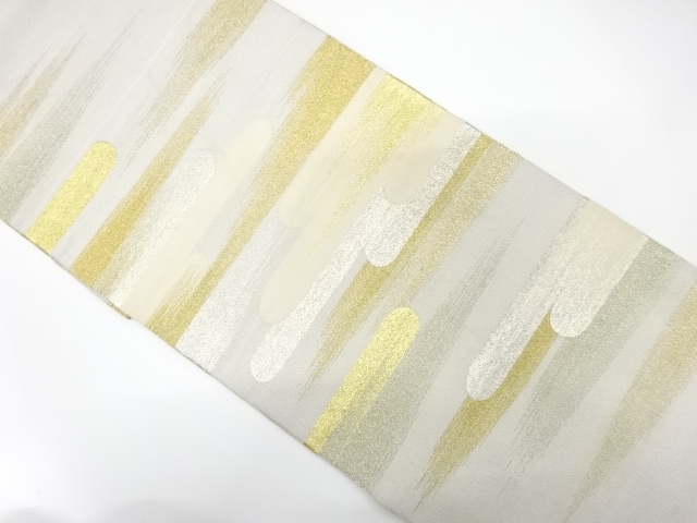 JAPANESE KIMONO / ANTIQUE FUKURO OBI / SILK / TSUZURE / WOVEN MIST